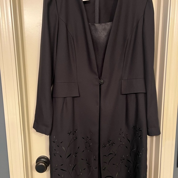 Karin Stevens Black Dress with Beaded Details - Picture 1 of 5